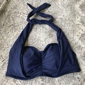 NWOT Navy blue plus size halter bikini
